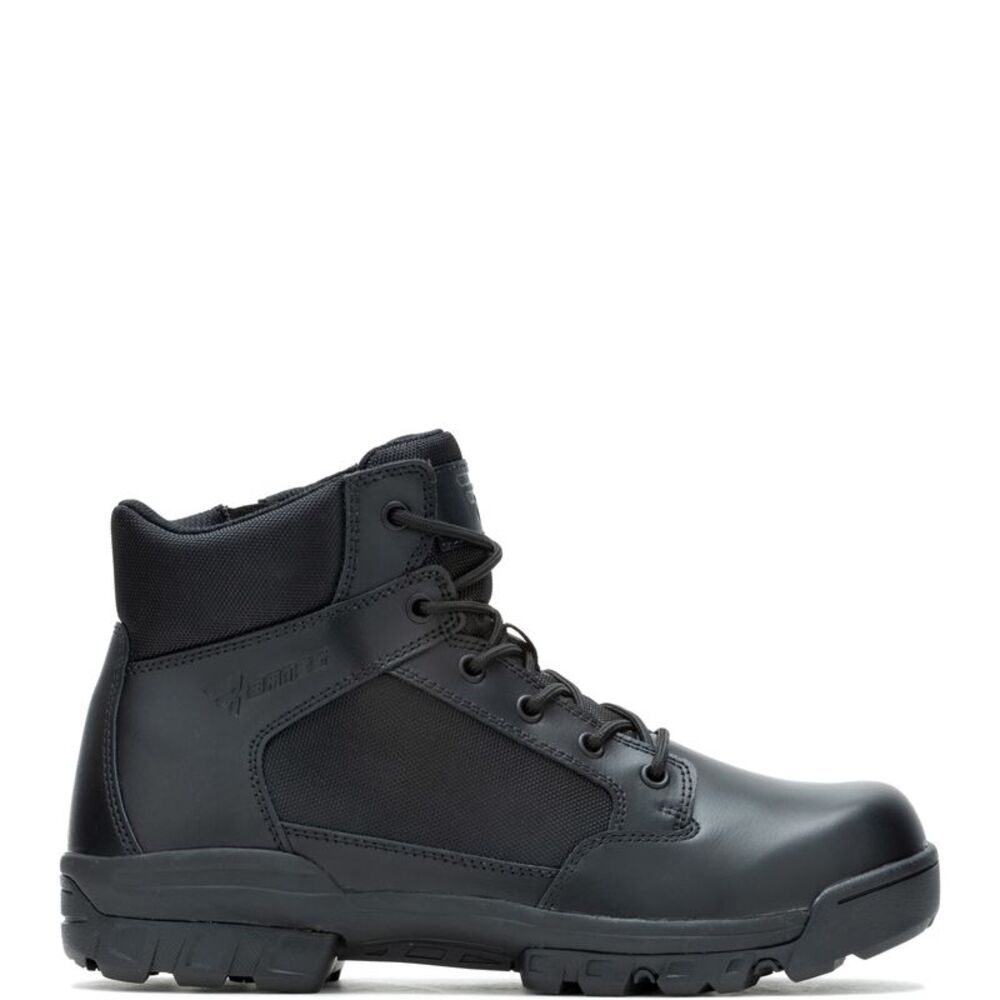Bates Mens Tac Sport Steel Toe 5" Black Boots (NWT)